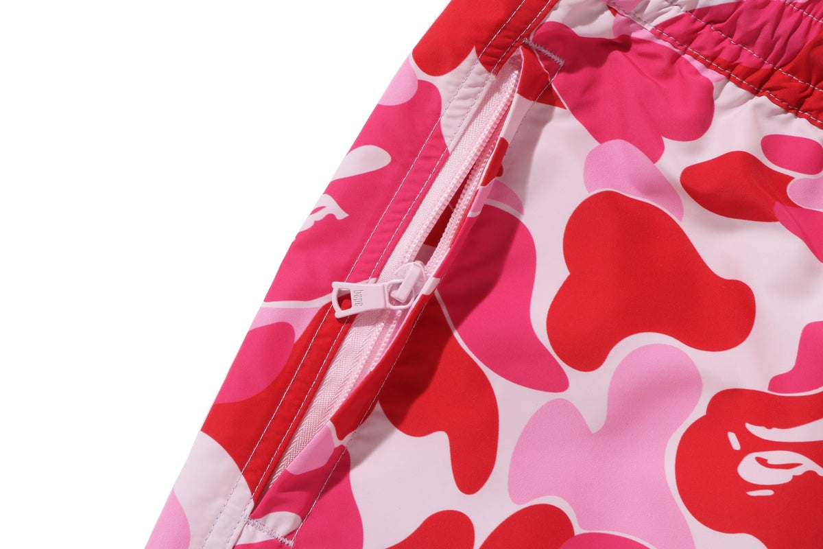BAPE ABC Camo One Point Relaxed Fit Water Shorts Pink