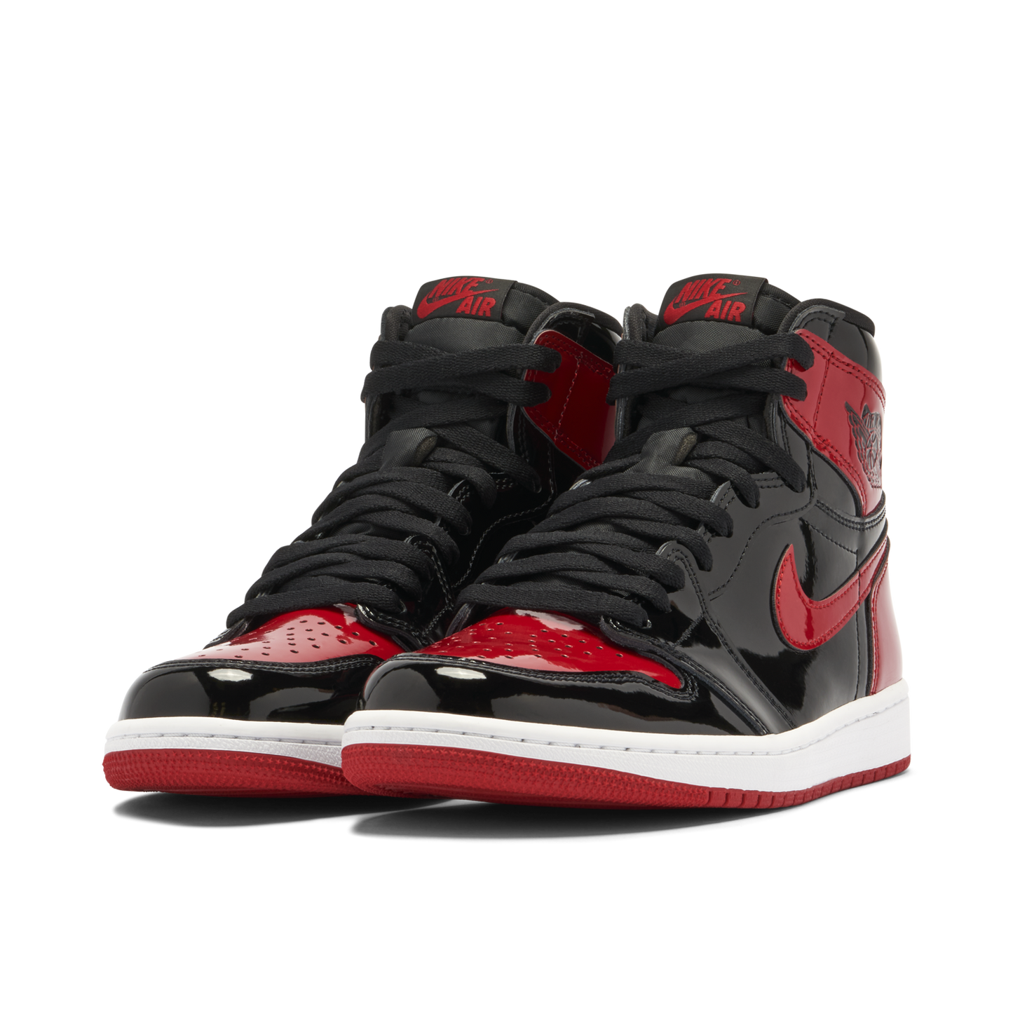 Air Jordan 1 Retro High OG Patent Bred Black Red