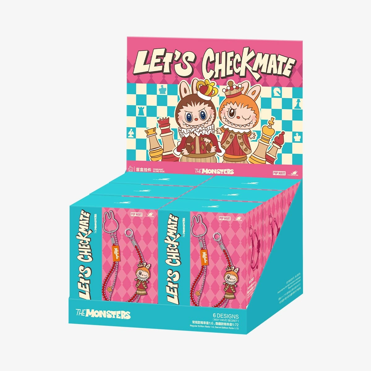 The Monsters Labubu Let's Checkmate Series-Pendant Blind Box Pop Mart