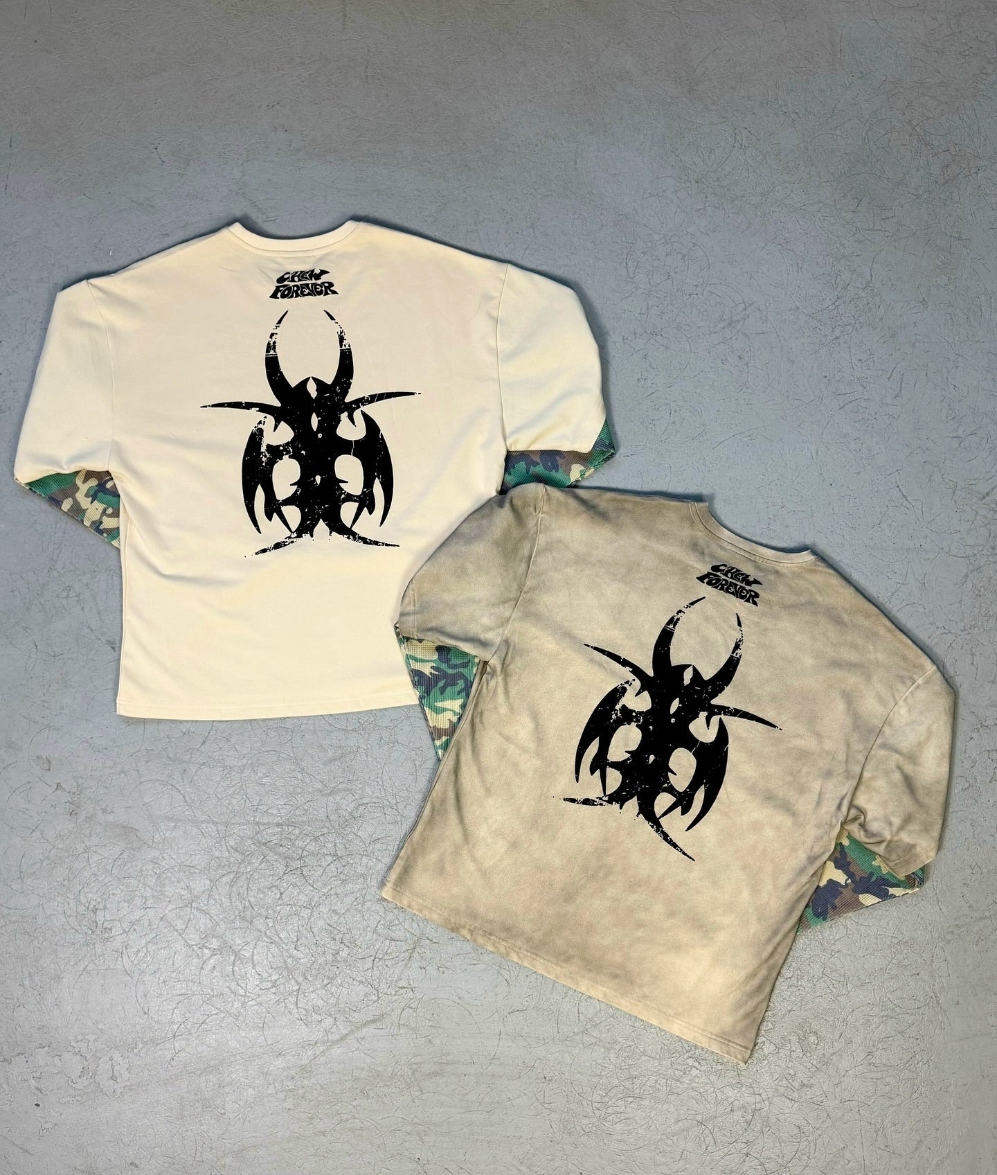 Chew Forever Chainsaw Camouflage Roach Layered Longsleeve