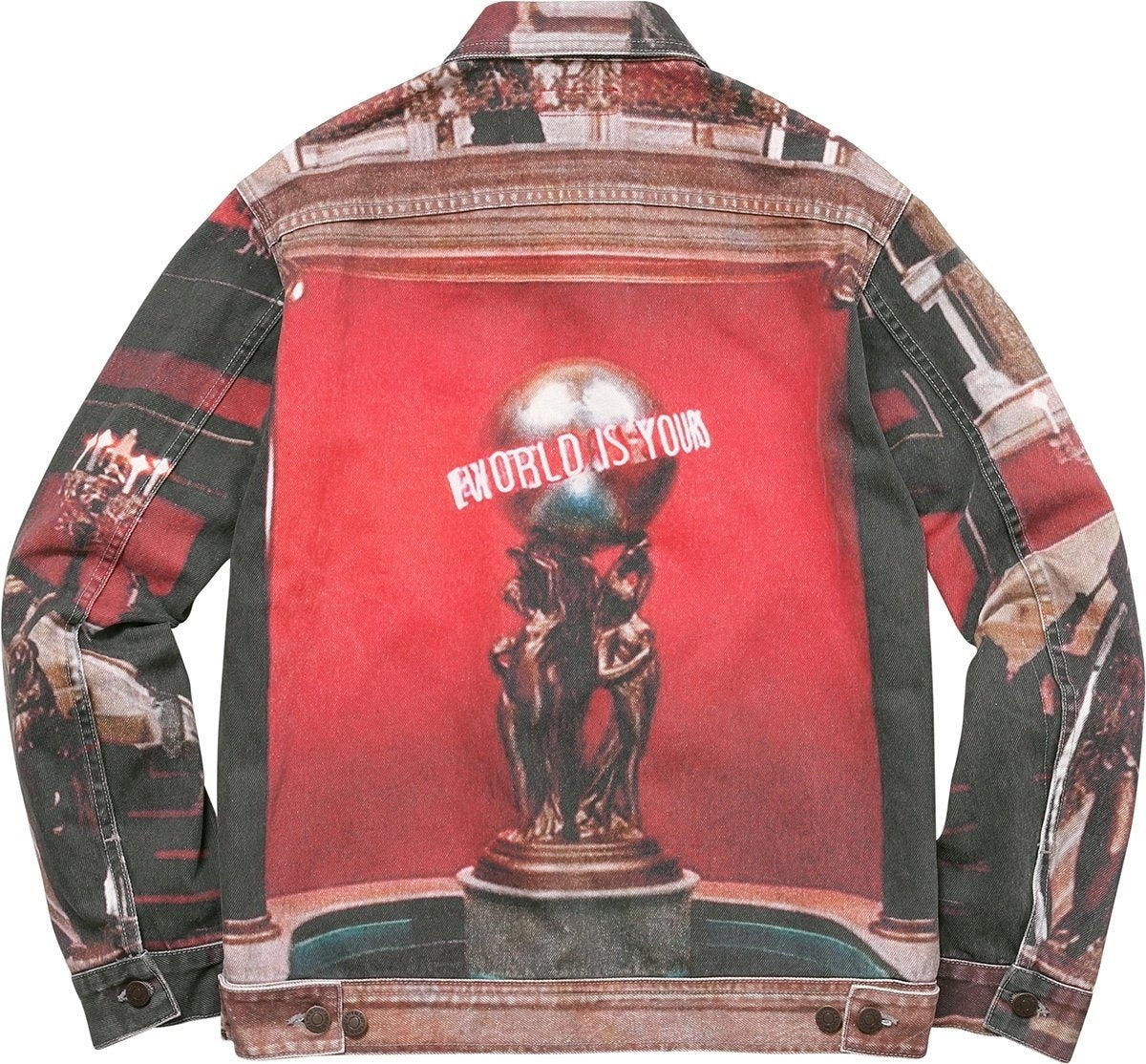 Supreme Scarface the World Is Yours Denim Jacket Multi