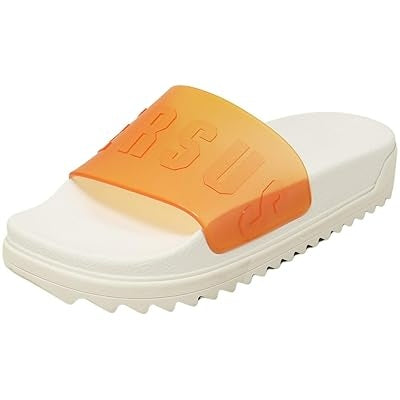 Versace Versus footbed sandal rubber sole transparent optic white