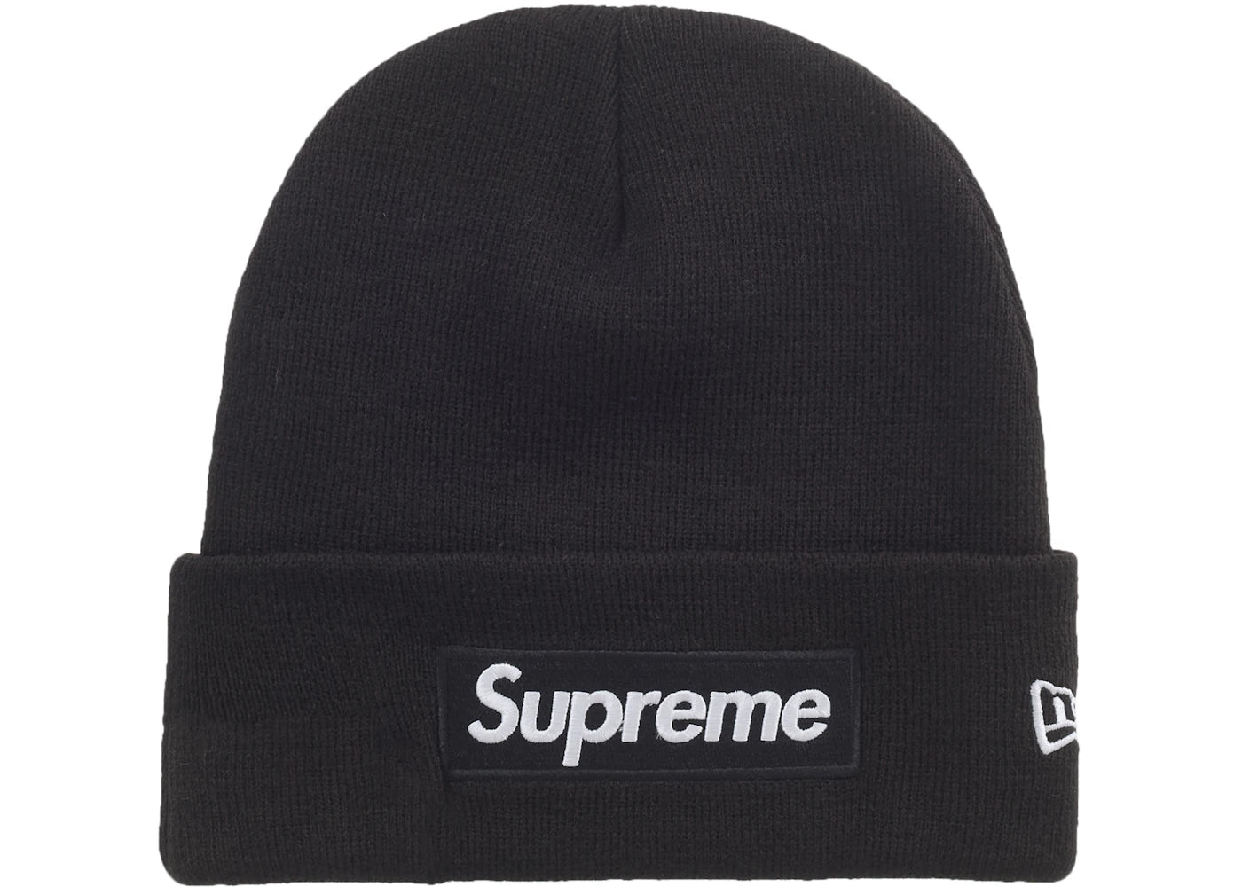 New Era Supreme Box Logo Beanie Hat Black