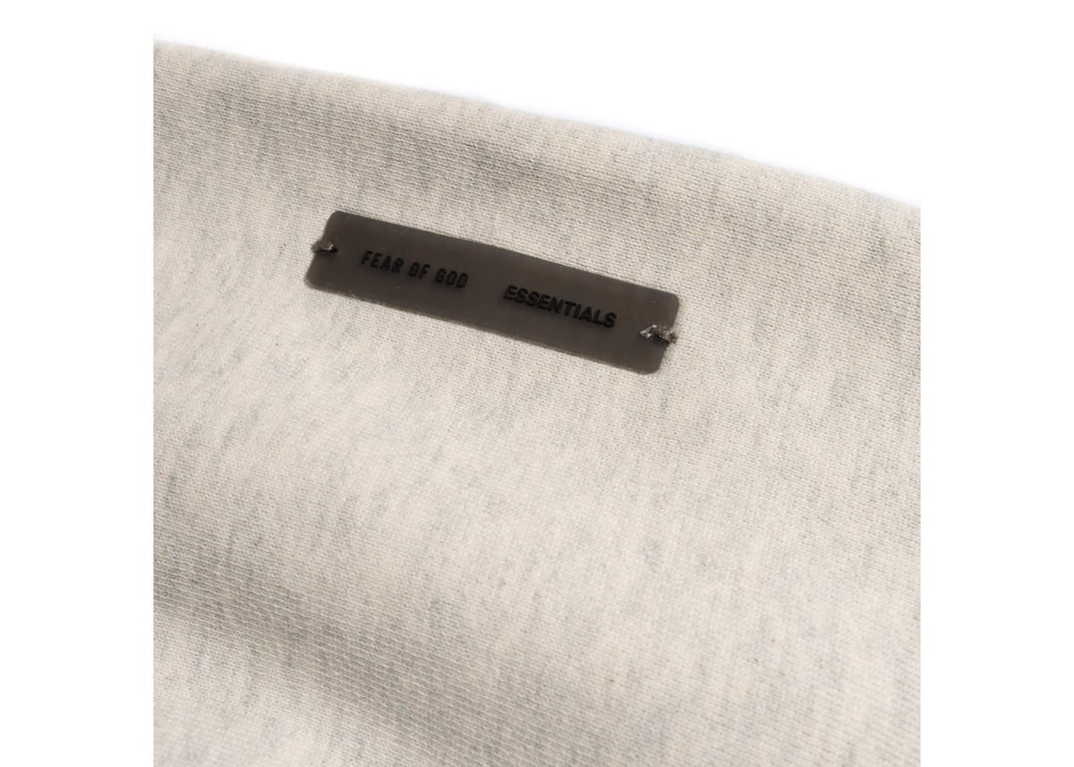 Fear of God Essentials Embossed Essentials Classic Hoodie Oatmeal Heather White