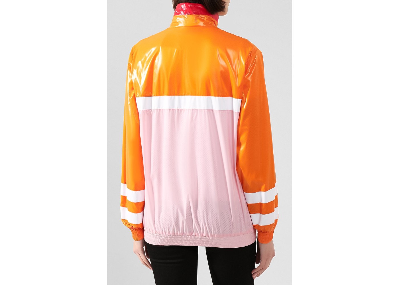 Burberry Aviemore Colour-block Hi-Vis Polyamide Jacket Orange