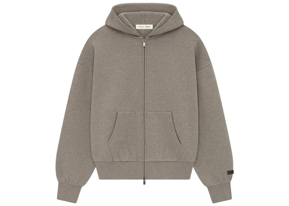 Fear of God Essentials Classic Hoodie Zip Up Homestead Heather