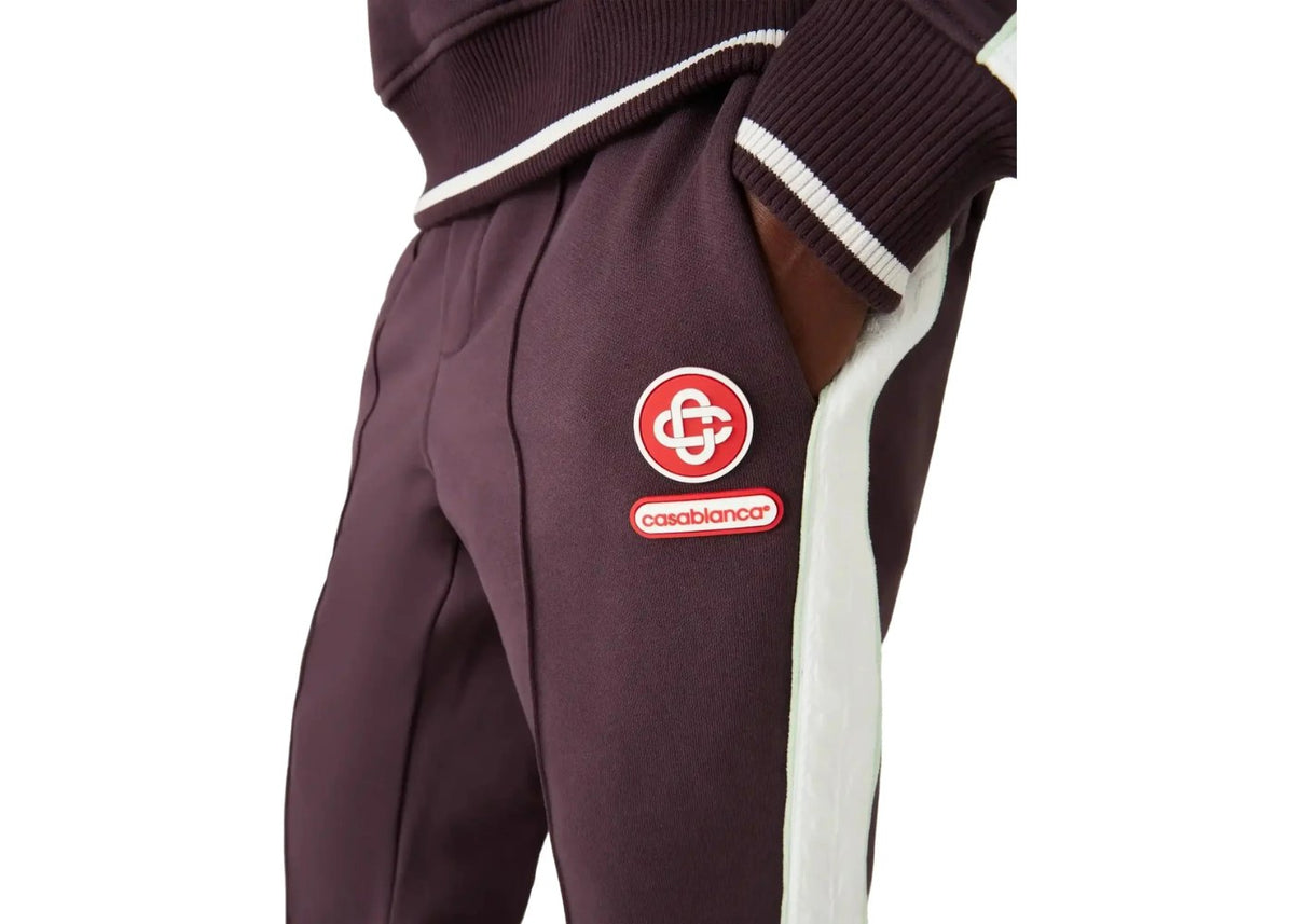 Casablanca Laurel Tape Sweatpants Dark Burgundy