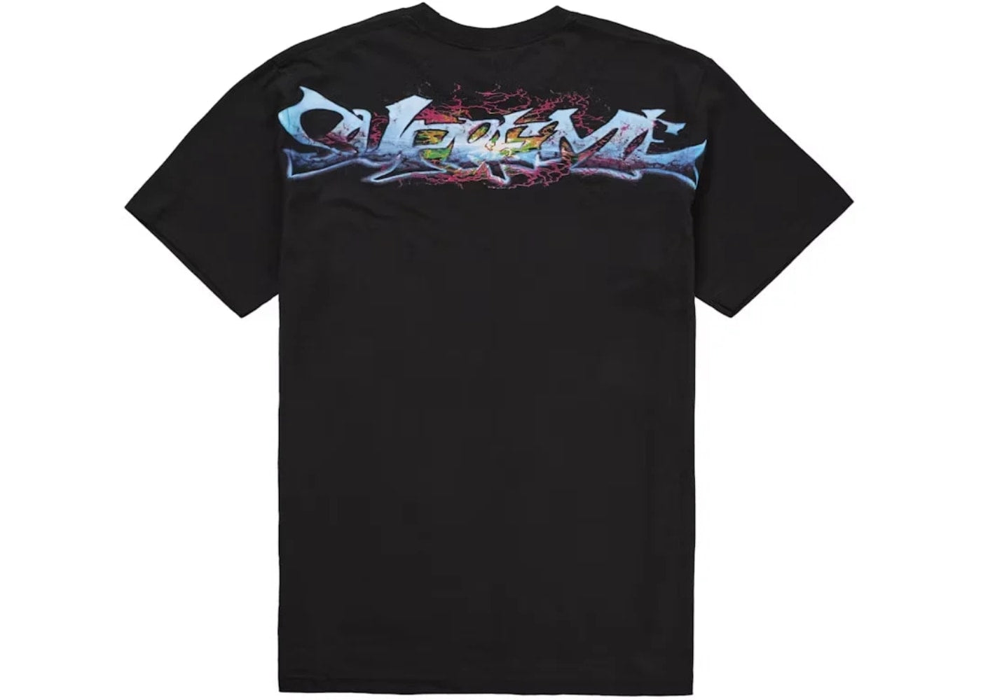 Supreme Blue Graffiti Tag Tee Black