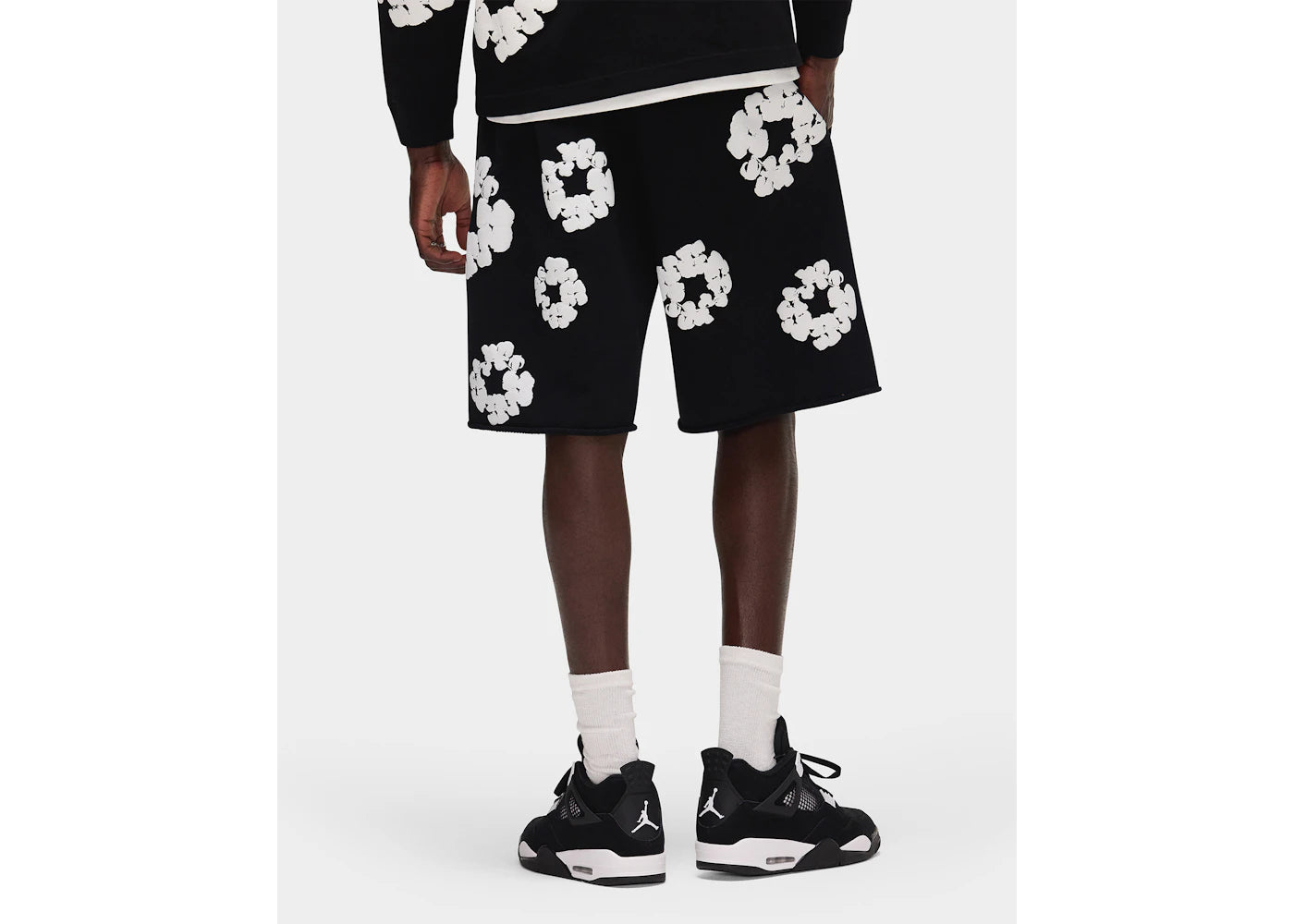 Denim Tears The Cotton Wreath Shorts Black