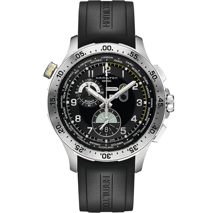 Hamilton Khaki Aviation Worldtimer Chrono Quartz | H76714335