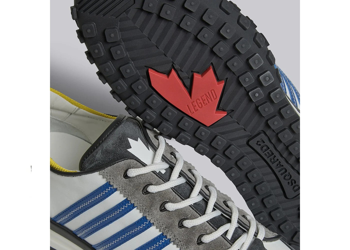 Dsquared2 Stripe Legend Sneakers White Blue Black
