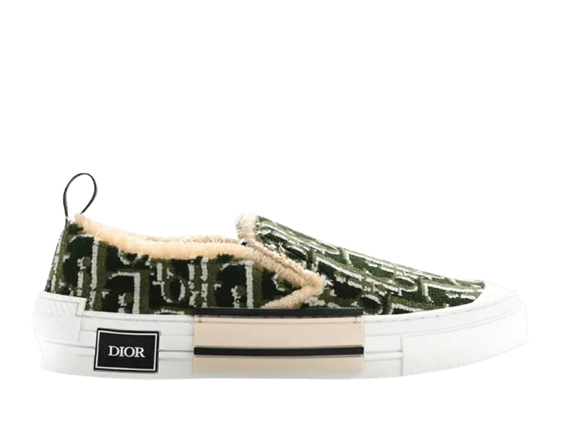 Dior B23 Slip On Oblique Tapestry Green