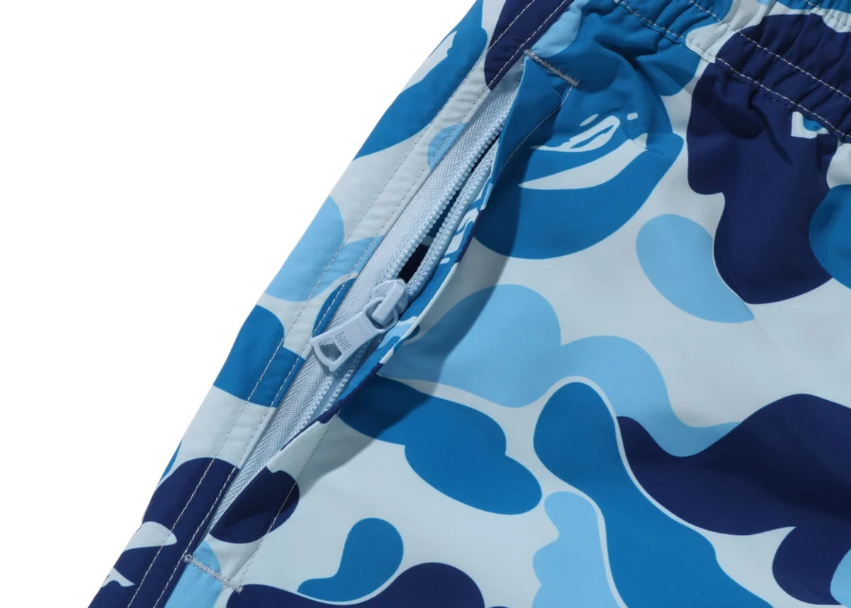 BAPE ABC Camo One Point Relaxed Fit Swim Shorts Blue