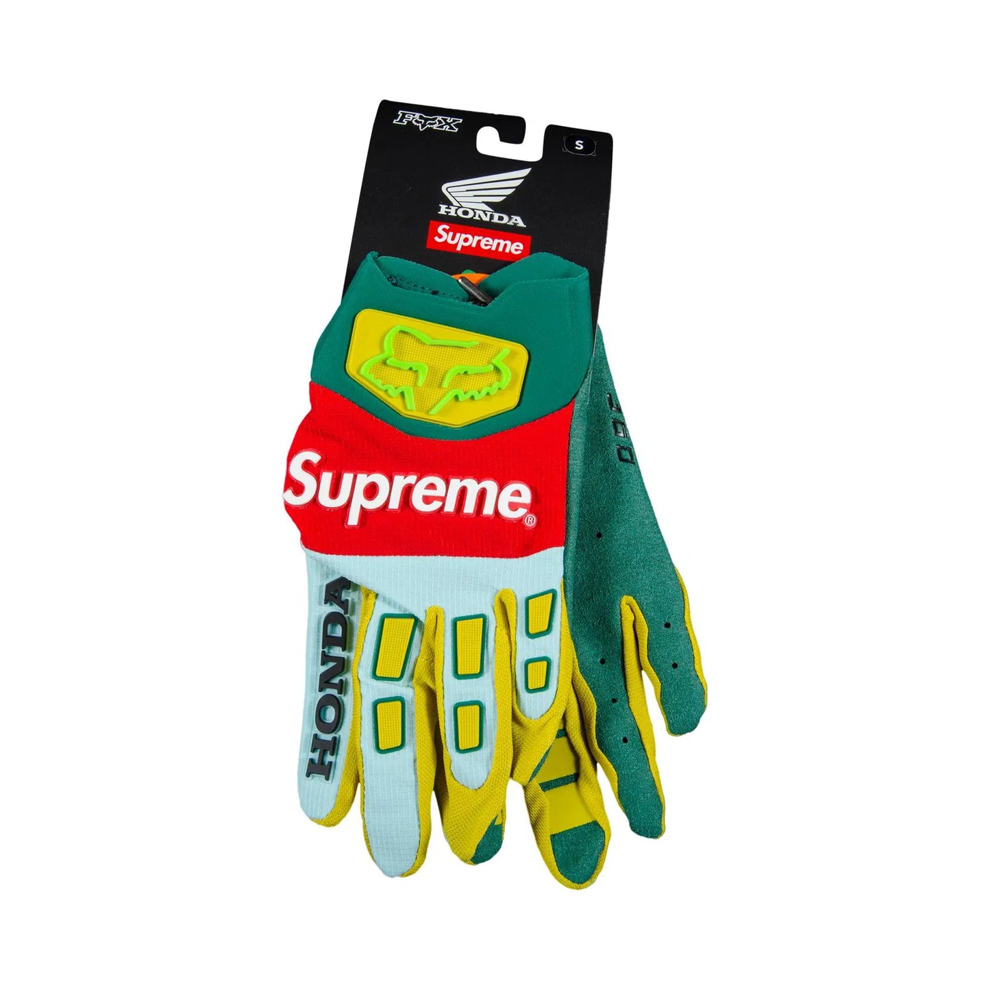 Supreme Honda Fox Racing Gloves Green Moss fw19 Supreme