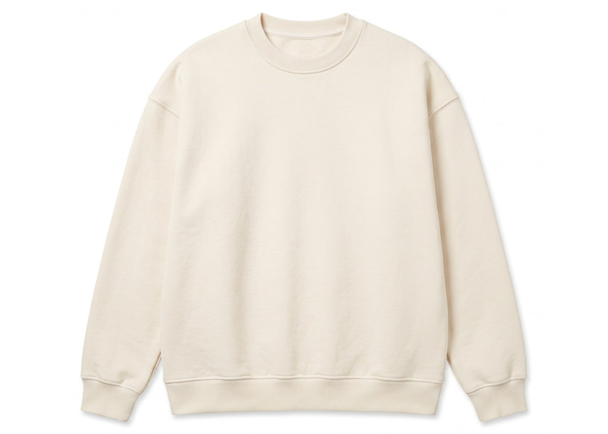 Cotton Garments Crewneck 500GSM Natural