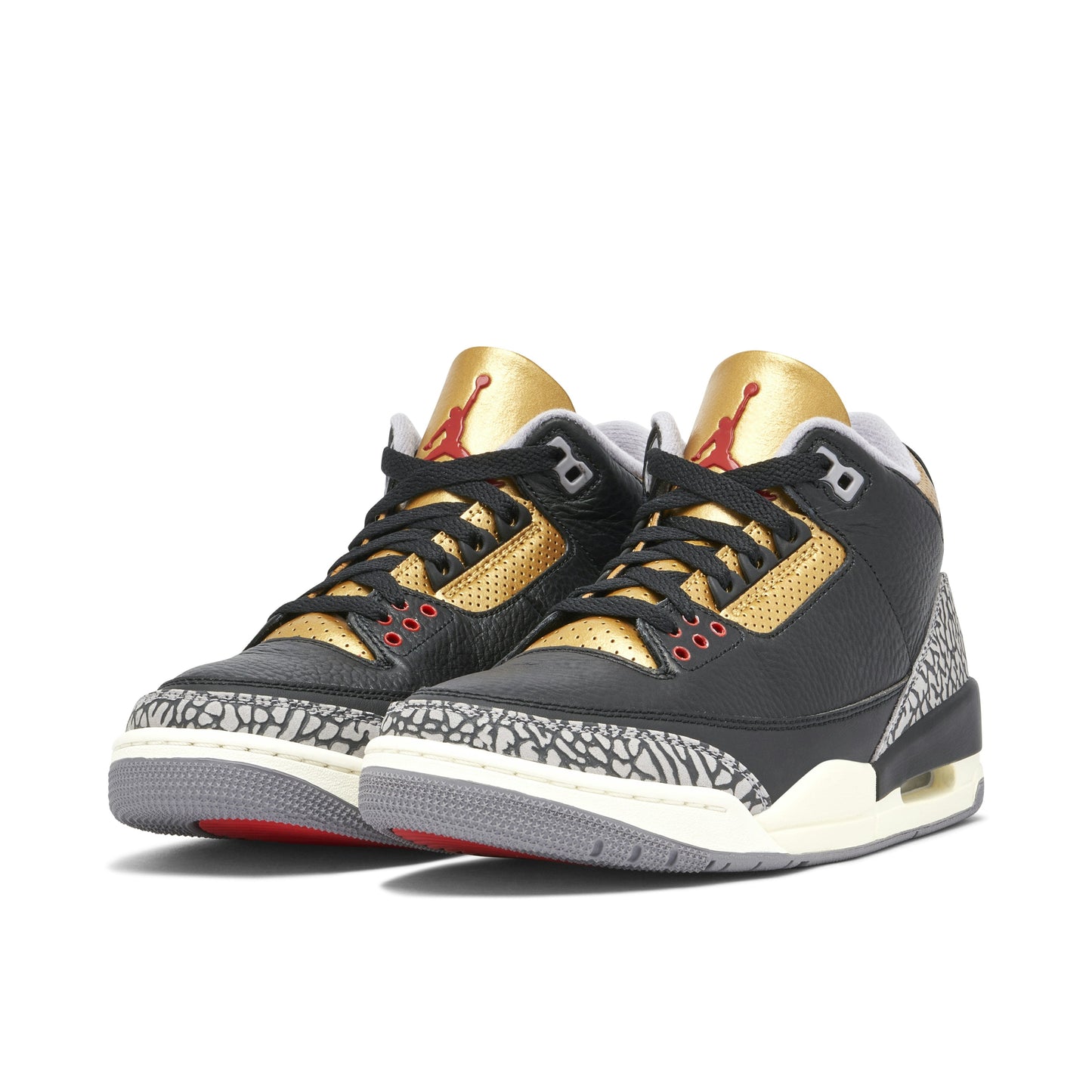 Air Jordan 3 Retro Black Cement Gold (Women's) Jordan