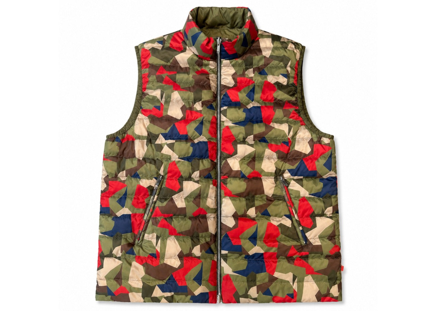 Purificación García Double Reversible Vest Camo Green Orange