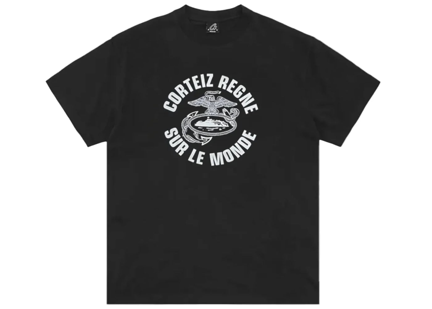 Corteiz Regne Sur Le Monde Tee Black