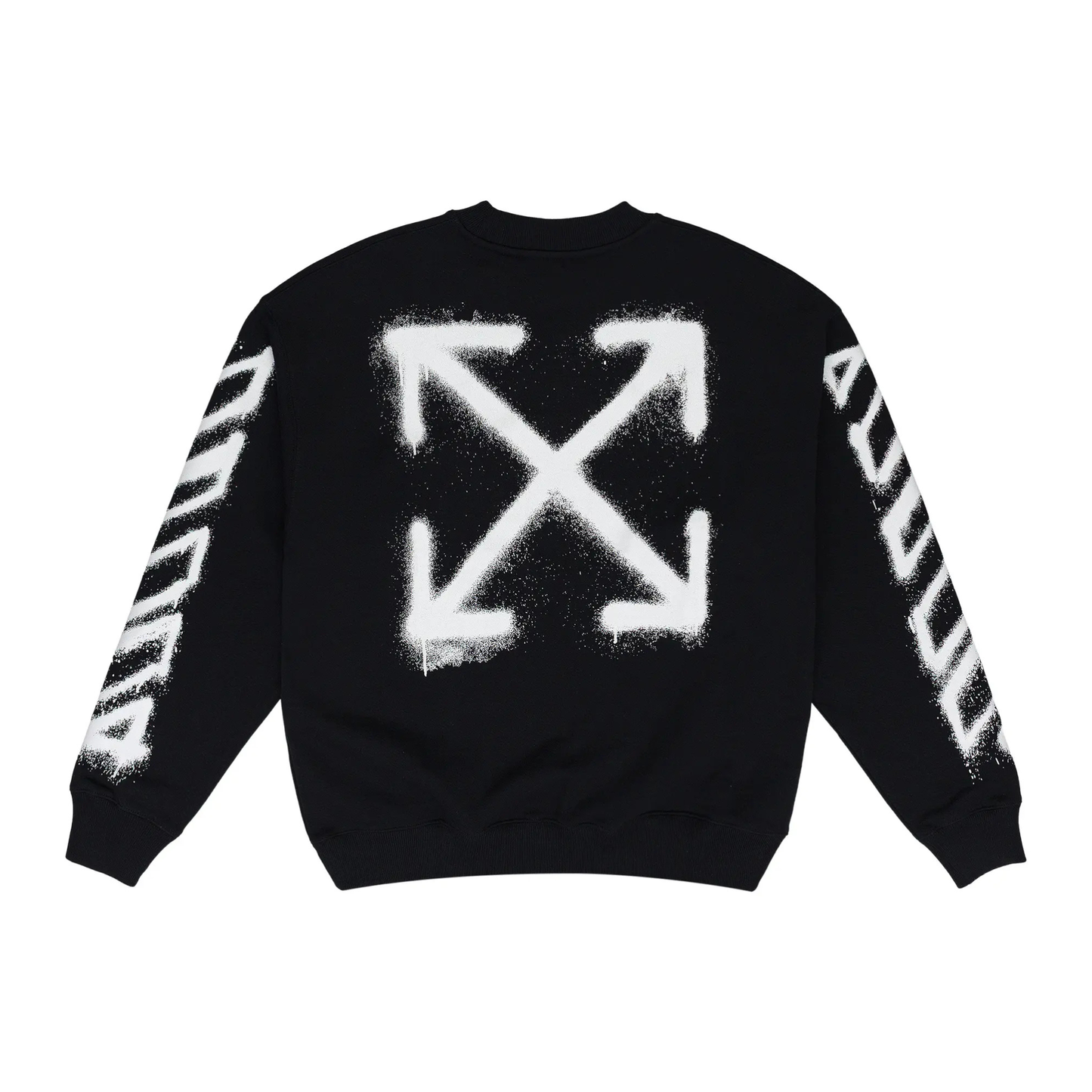 Off White Spray Can Arrow Crewneck Black