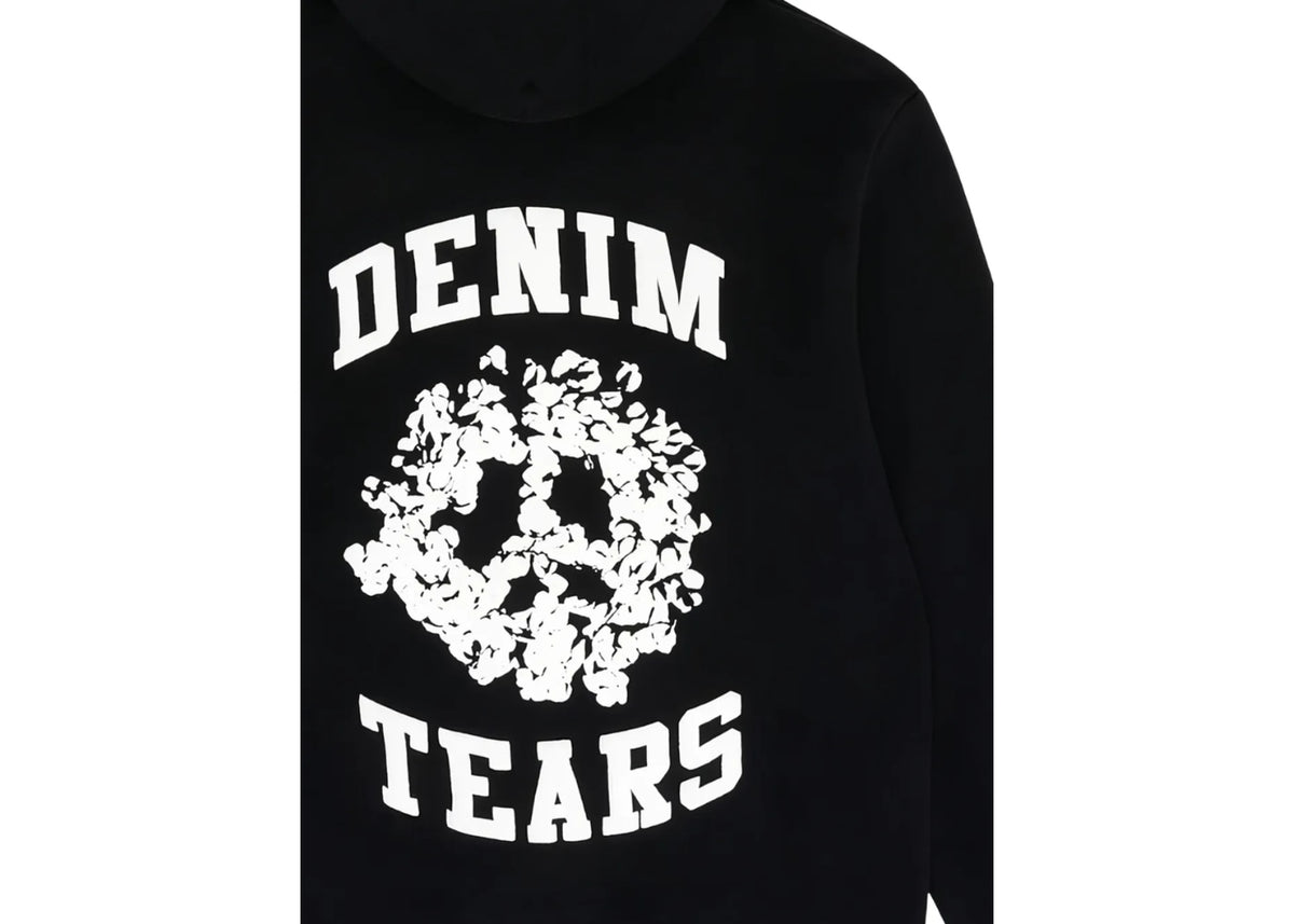 Denim Tears Denim University Zip Hoodie Black/White