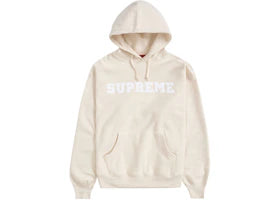Supreme Collegiate Hooded Sweatshirt Natural