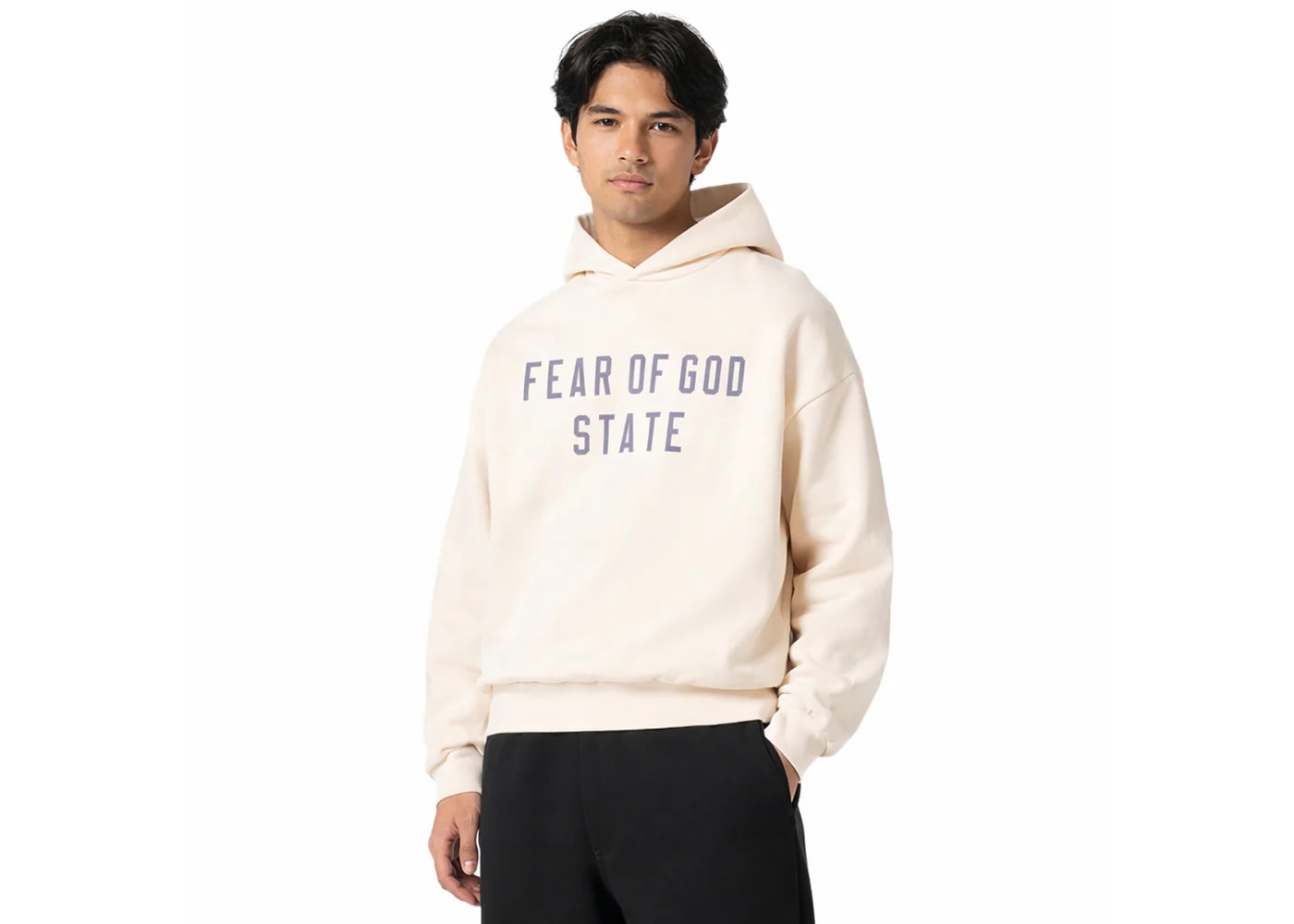 Fear of God Essentials Fleece Hoodie Shell White Cream