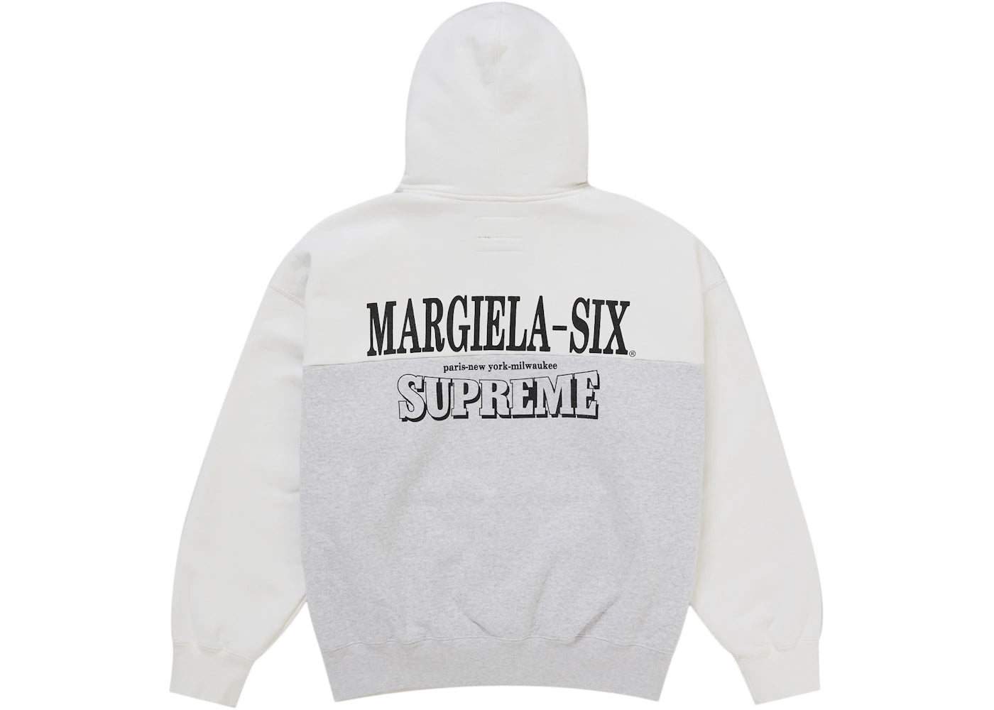 Supreme MM6 Maison Margiela Eagle Zip Up Hooded Sweatshirt White