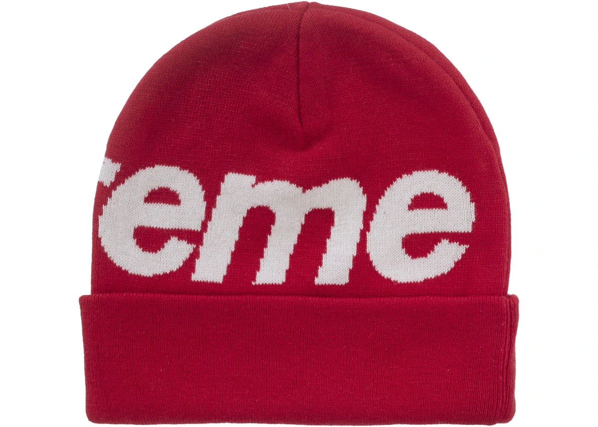 Supreme Big Logo Beanie (FW25) Red
