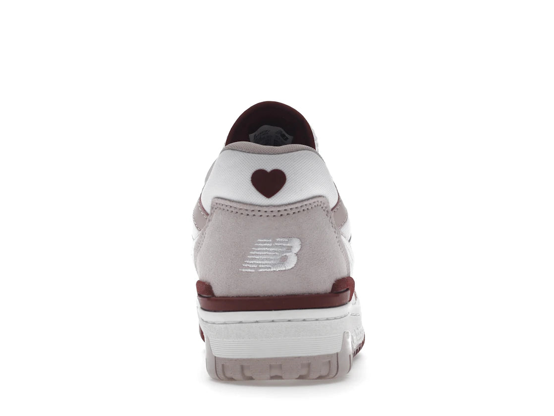 New Balance 550 White Scarlet (Women's)