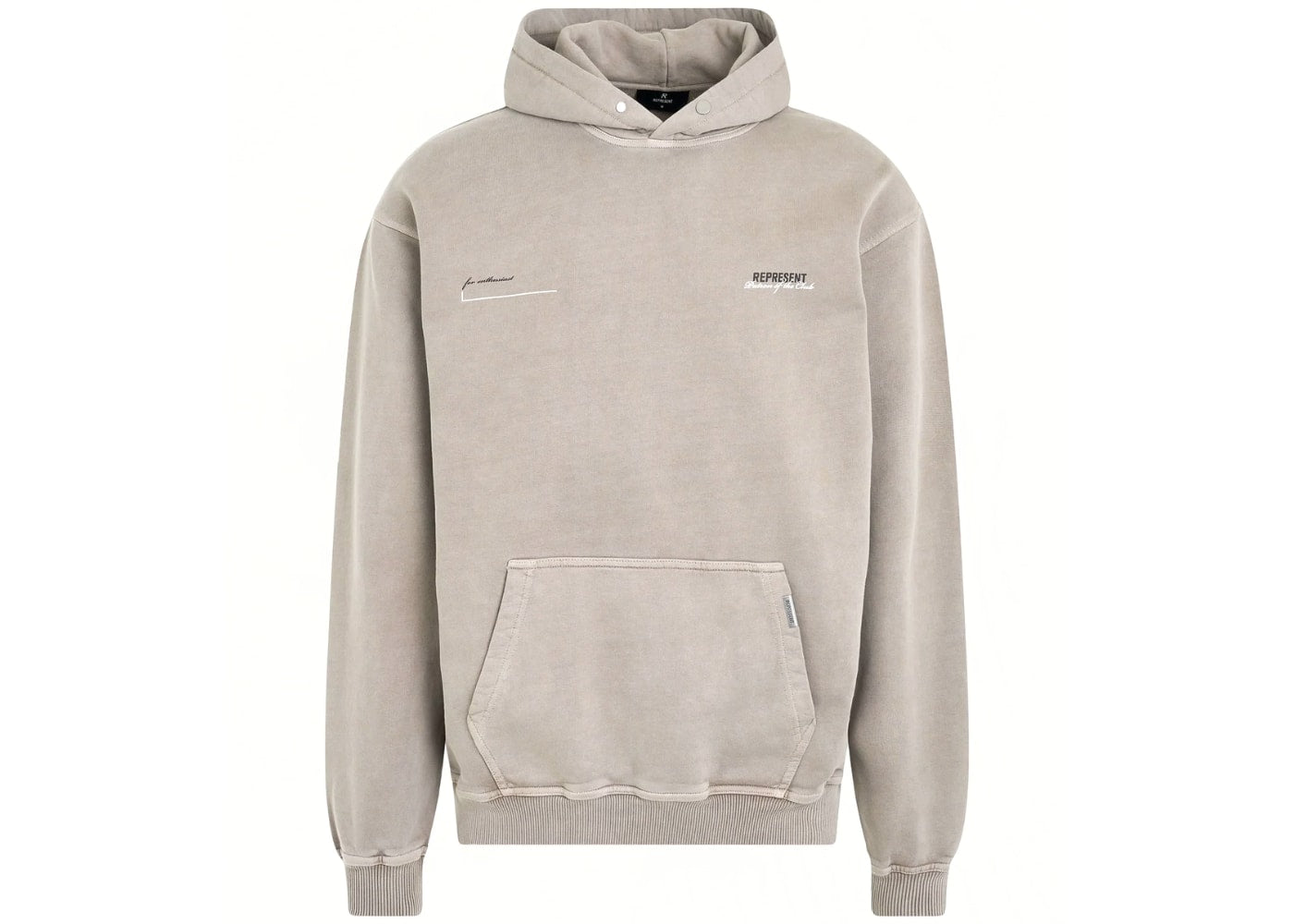 Represent Patron of the Club Hoodie Mudstone Grey