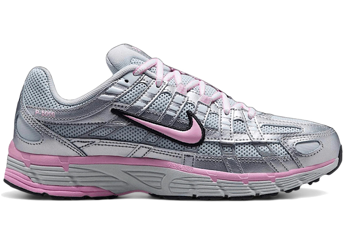 Nike P-6000 Pure Platinum Metallic Silver Black Pink (Women's)