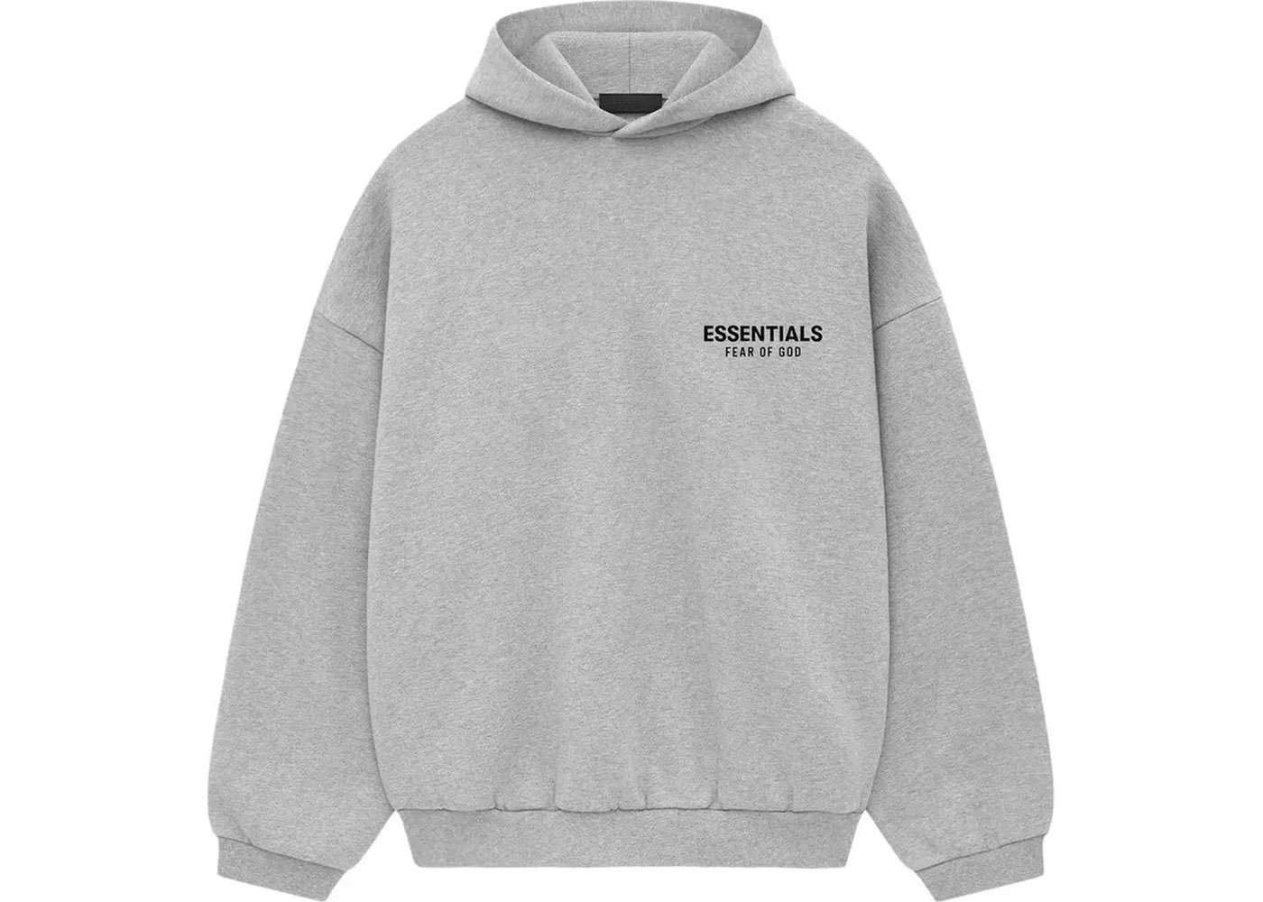 Fear of God Essentials Oversized Fleece Hoodie Light Heather Grey