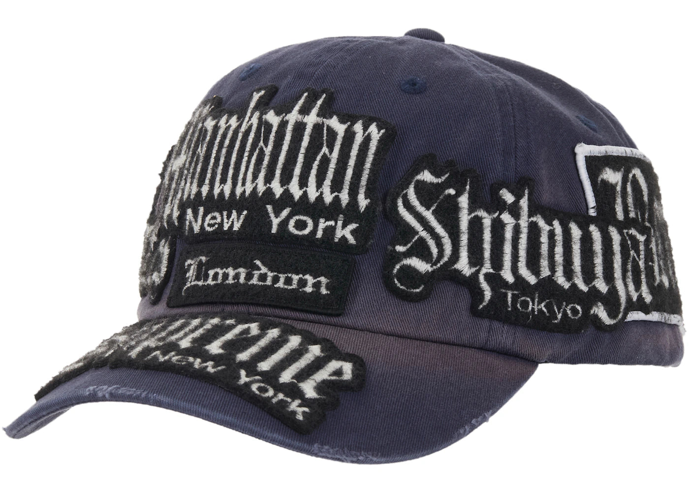 Supreme City Patches 6-Panel Navy ネイビー Supreme City Patches 6-Panel Hat Navy – Tuzex Fashion Store
