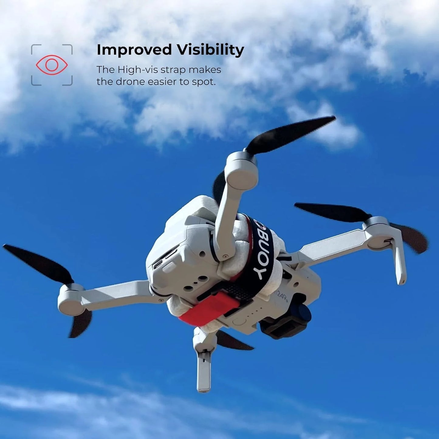OBUOY Life Jacket for Your Drone | Gears Saving from drowning DJI Mini SE Accessories Mavic 2 FPV, Grey