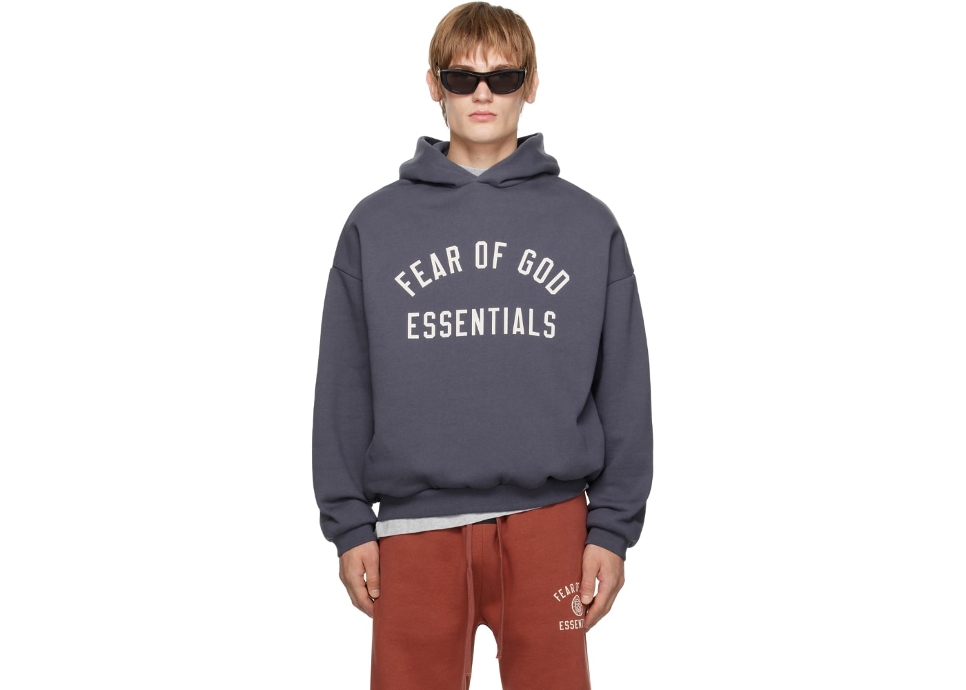 Fear of God Essentials Fleece Hoodie Marine Blue