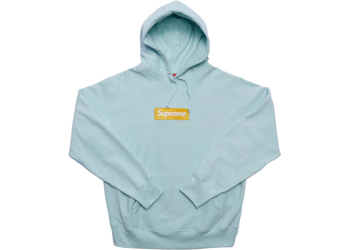 Supreme Box Logo Hooded Sweatshirt (FW17) Ice Blue