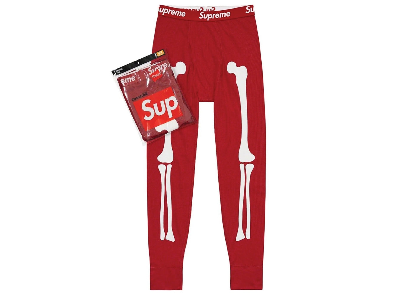 Supreme Hanes Bones Thermal Pants (1 Pack) Red