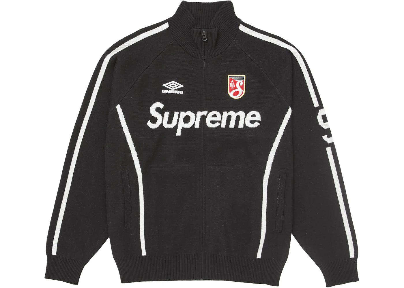 Supreme × Umbro Zip Up Sweater Black Supreme Umbro Zip Up Sweater Black – Tuzex Fashion Store