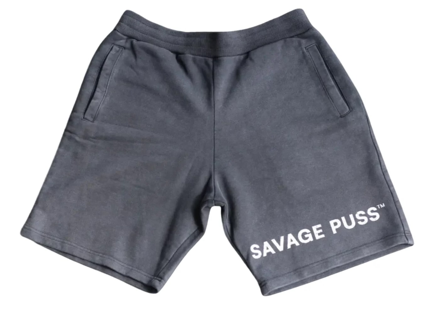 Savage Puss™ vintage black heavy shorts