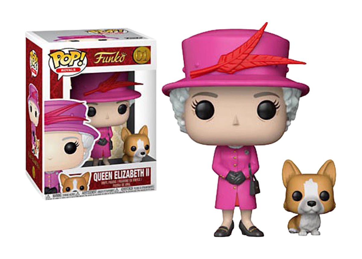 Funko Pop! Royals Queen Elizabeth II Pink Figure #01