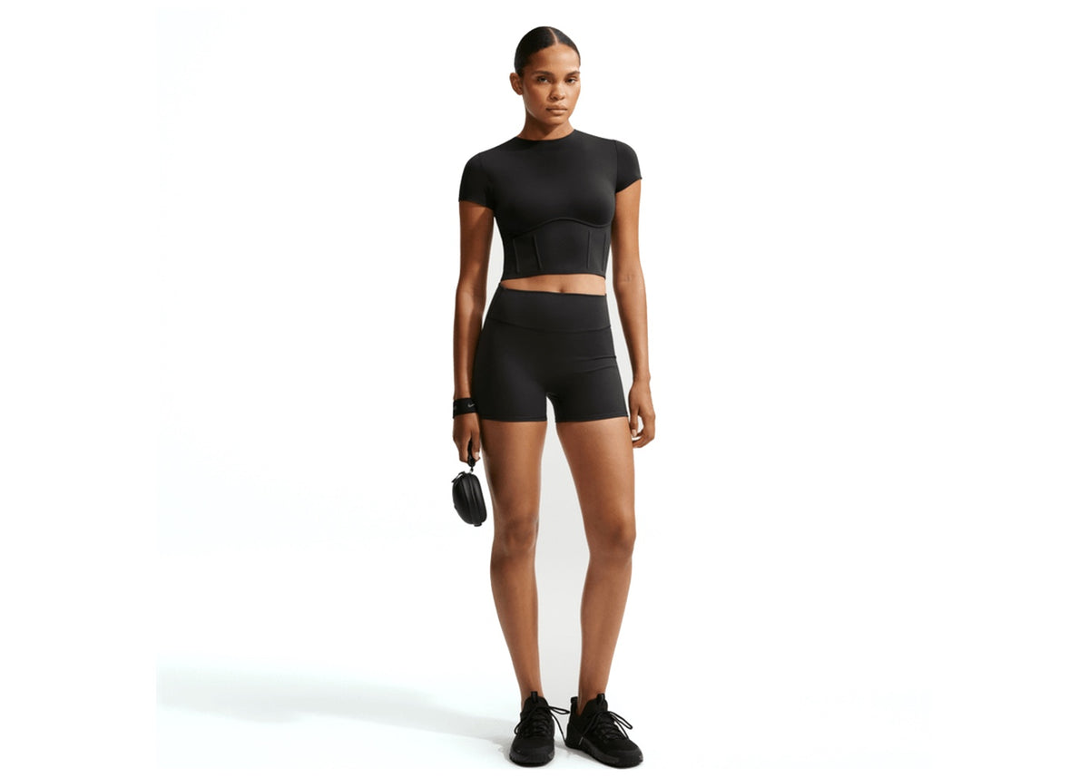 NikeSKIMS Matte Women's High-Waisted 7.5cm (approx.) Shorts NSKM Obsidian/NSKM Obsidian