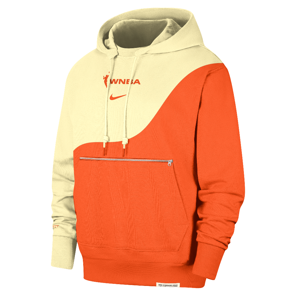Team 13 Standard Issue Nike WNBA Basketball Hoodie Alabaster/Brilliant Orange/Pale Ivory/Brilliant Orange
