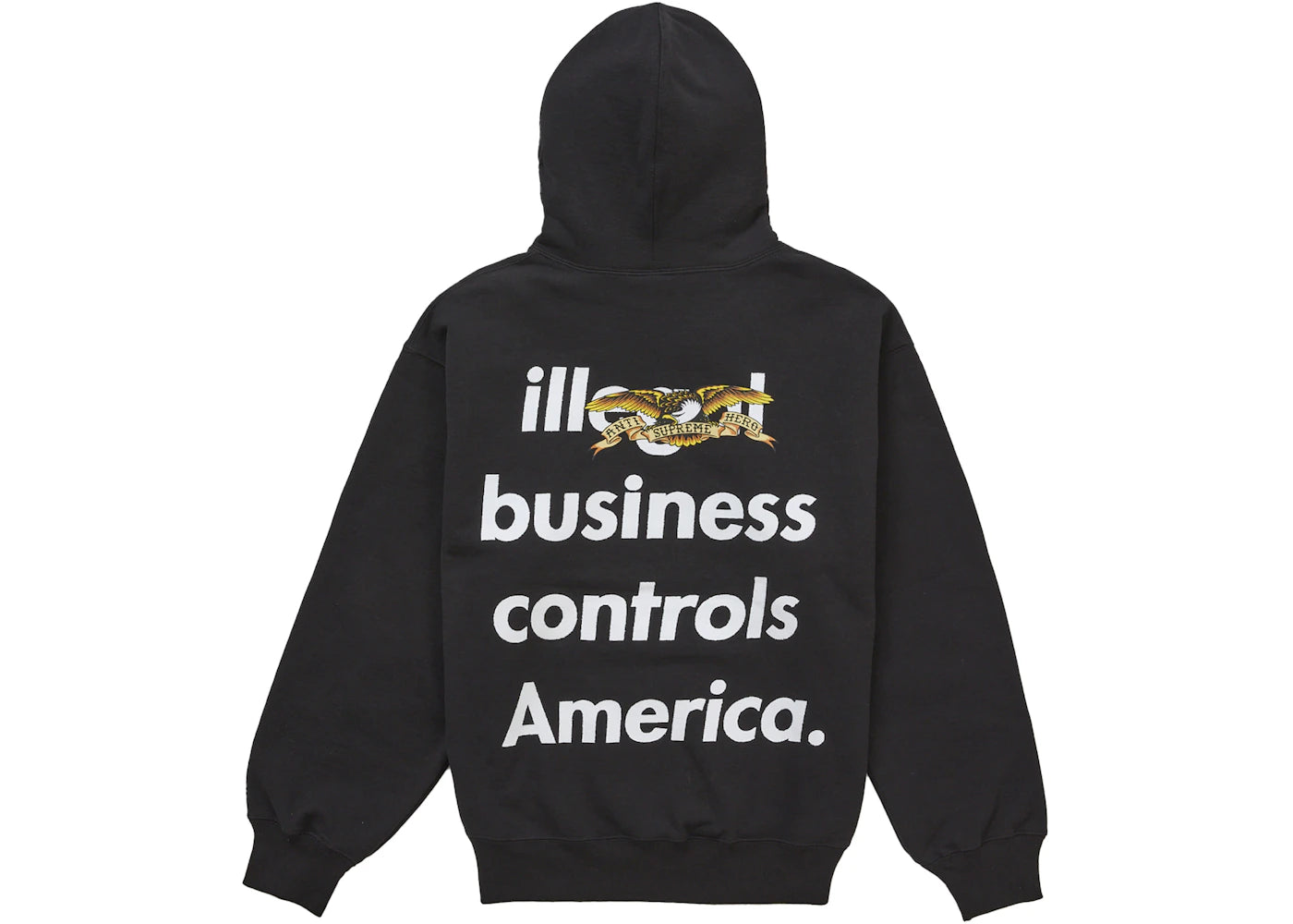 Supreme ANTIHERO Hooded Sweatshirt (FW25) Black