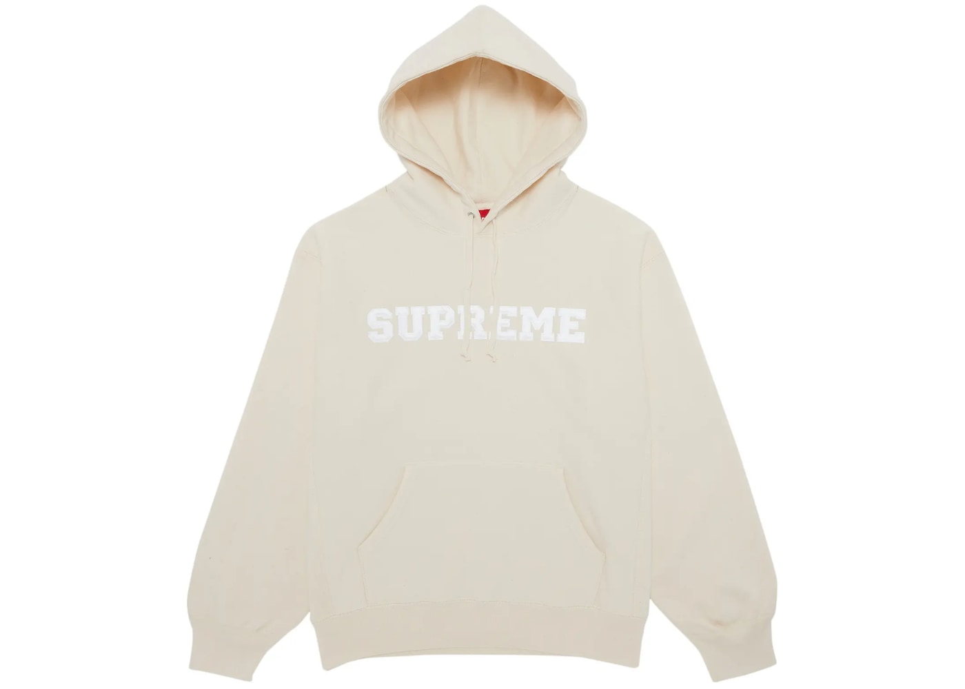 Supreme Collegiate Hooded Sweatshirt Natural