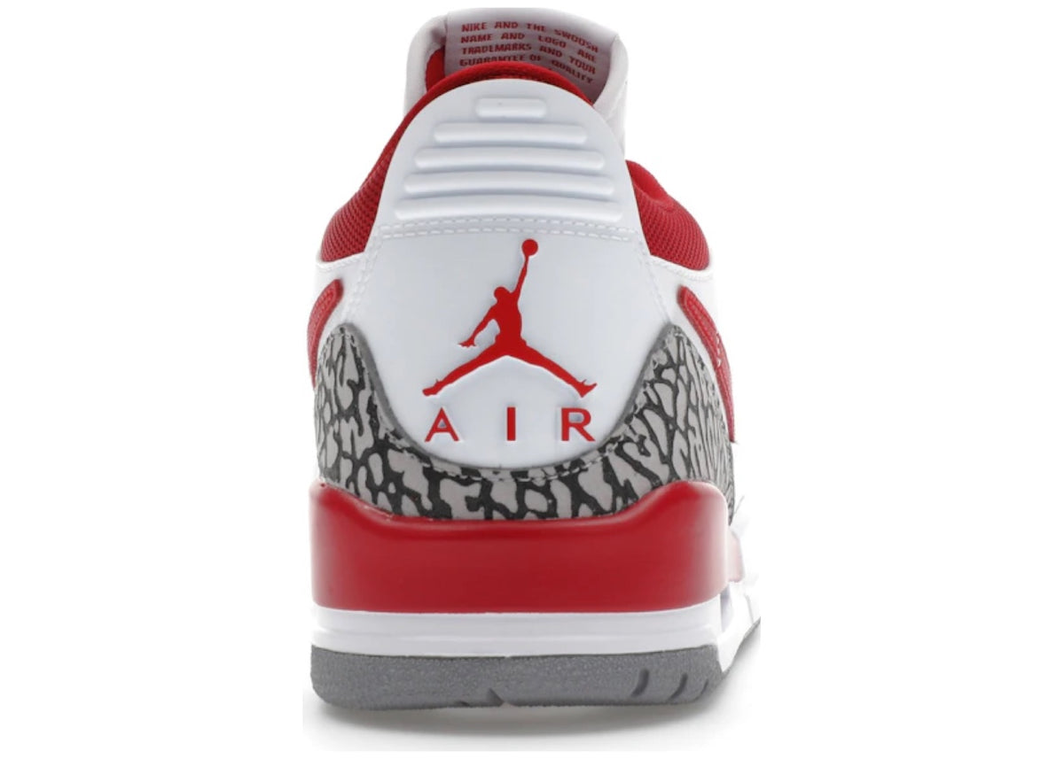 Jordan Legacy 312 Low White Cement Gym Red (Women's)