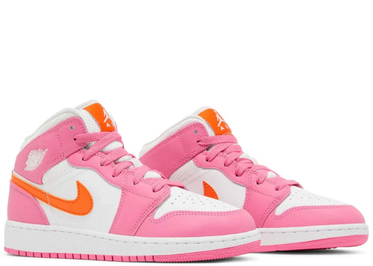 Jordan 1 Mid Pinksicle Safety Orange (GS)