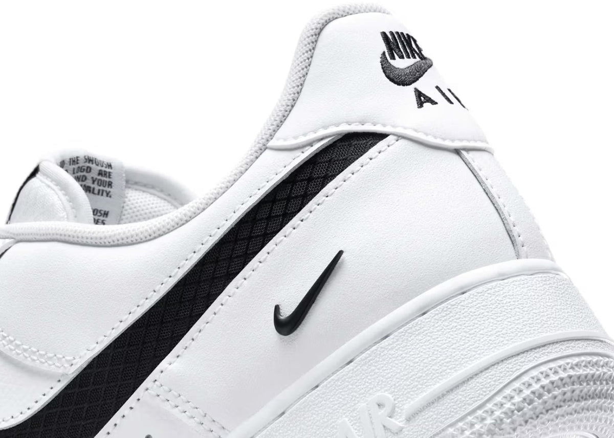 Nike Air Force 1 Low SE Nylon Swoosh White Black
