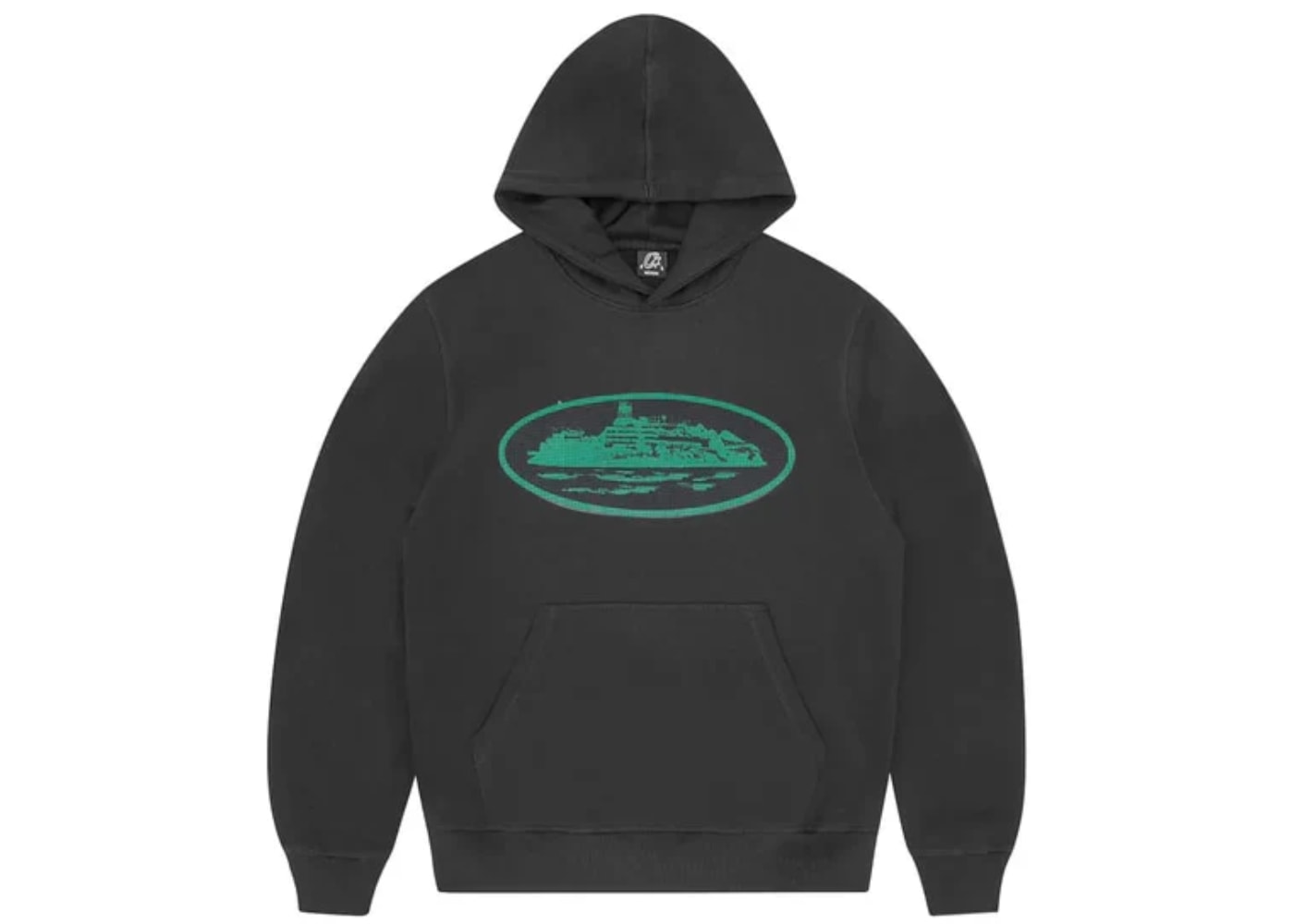 Corteiz Alcatraz Hoodie Black Green
