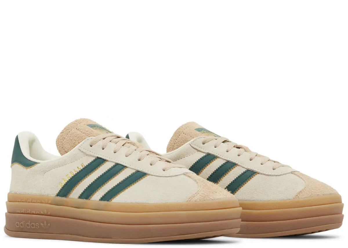 adidas Gazelle Bold Magic Beige Collegiate Green (Women's)