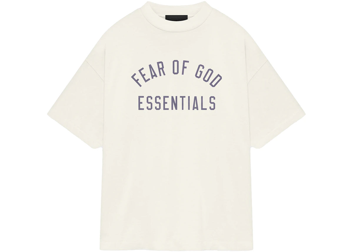 Fear of God Essentials Jersey Crewneck T-Shirt Shell Cream White